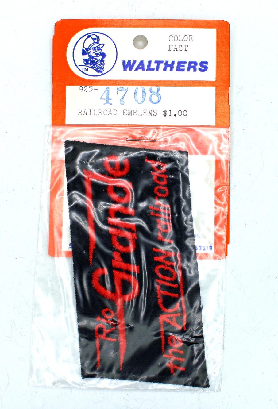 NOS Walthers Rio Grand The Action Railroad Patch